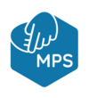 MPS Society logo showing a handshake inside a blue hexagon with the letters “MPS” below.
