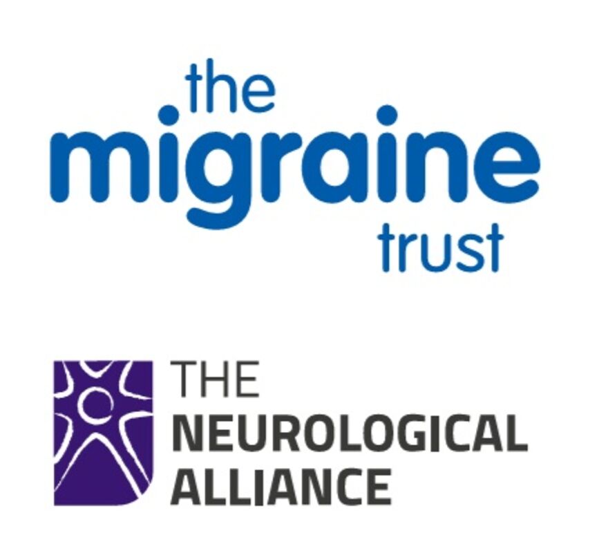 Logos for the migraine trust and the neurological alliance