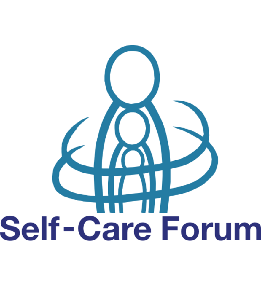 Two figures, one larger and one smaller, encircled by blue lines, with the text 