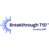 Breakthrough T1D logo with a blue radiating burst symbol and the text “Breakthrough T1D,” with “Formerly JDRF” beneath