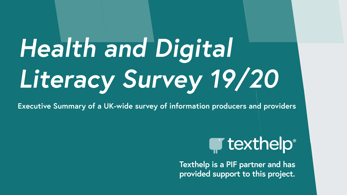 Health and Digital Literacy Survey 2019/20 Main Findings cover
