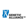 A shape of a person with their arms in the air, Genetic Alliance UK