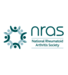 National Rheumatoid Arthritis Society (NRAS) logo featuring a distinct curved ribbon graphic alongside the acronym “nras” and the full organisation name in teal text.