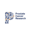Logo for Prostate Cancer Research featuring a stylized 'P' made of navy and orange dots and lines, with the text 'Prostate Cancer Research' to the right.