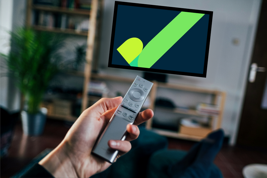 Image of the television with a PIF TICK on it