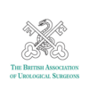 Logo of The British Association of Urological Surgeons with crossed keys and a serpent.