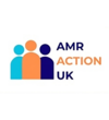 AMR Action UK logo featuring three stylised human figures in teal, orange, and navy, alongside the text “AMR ACTION UK.”