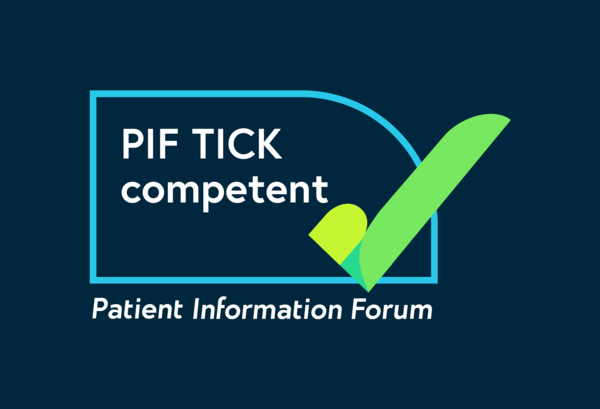 PIF TICK logo on a dark blue background – A PIF TICK with the text 'PIF TICK competent'