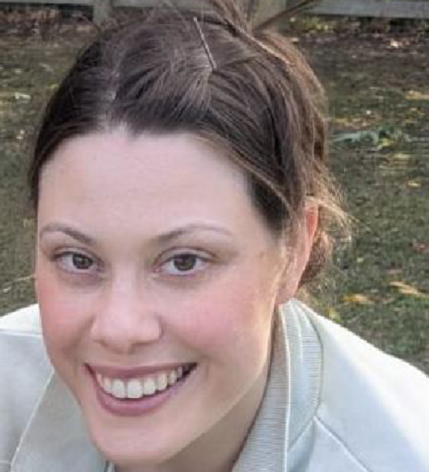 A black and white headshot of Rachel Tyrer