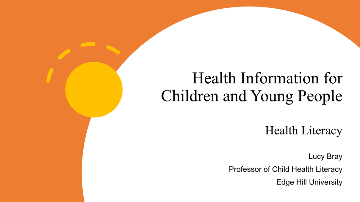 Health Information for Children and Young People – Lucy Bray, Edge Hill University cover