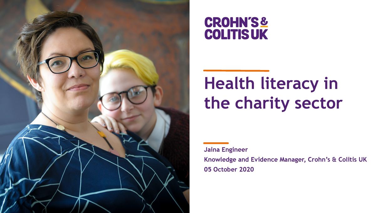 Jaina Engineer, CCUK – Health literacy in the charity sector cover